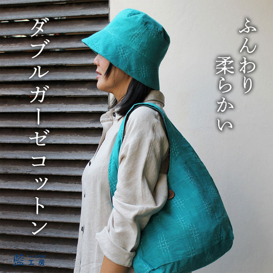 ダブルガーゼコットン帽子