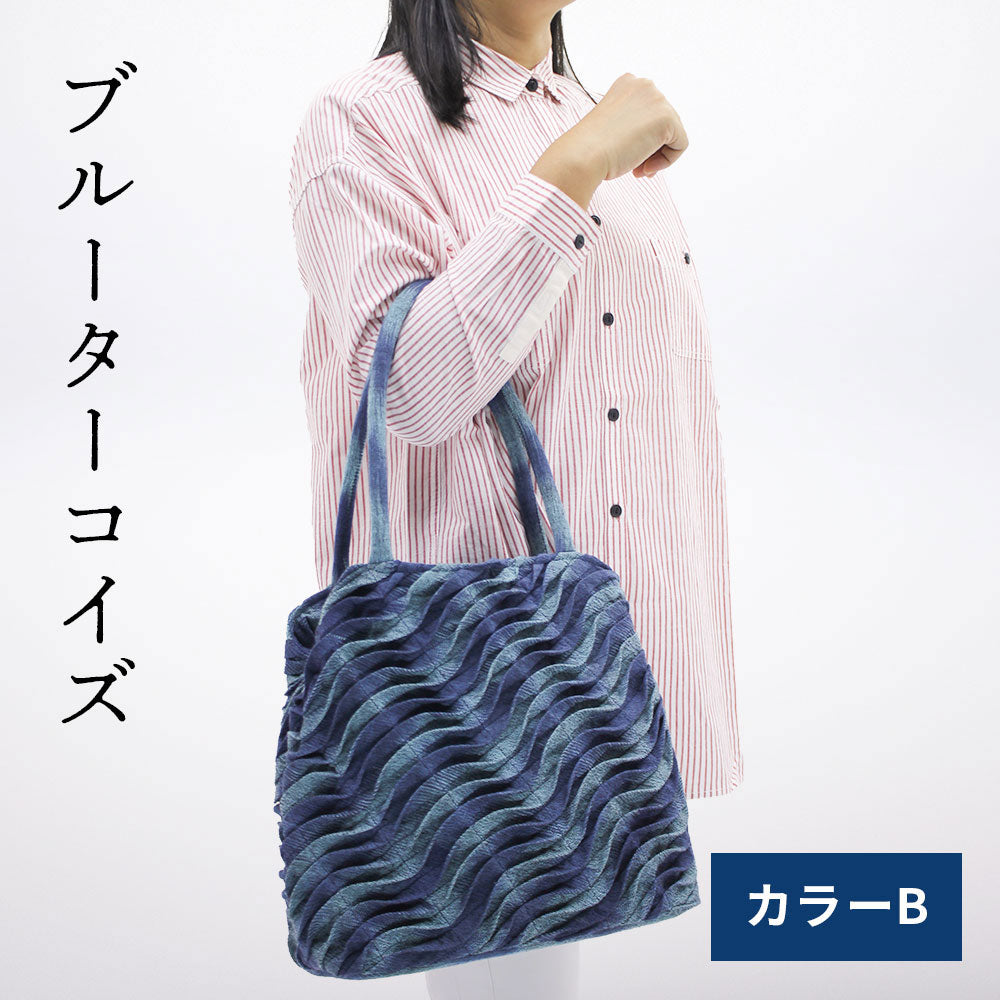 タック手織りトート