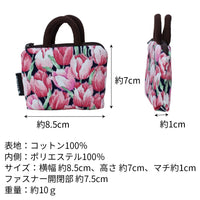 小花柄ミニポーチ