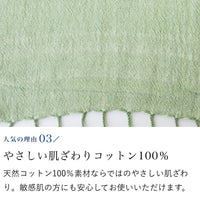 たて糸2色織りコットンストール